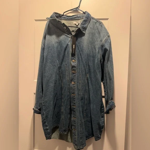 Denim Button-Up Dress - Picture 4 of 4